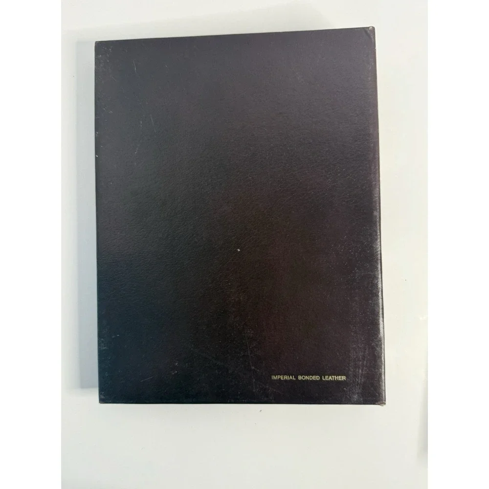 Vintage MBL 5046R Imperial Bonded Leather Collector Album Inventory Log Book (2)
